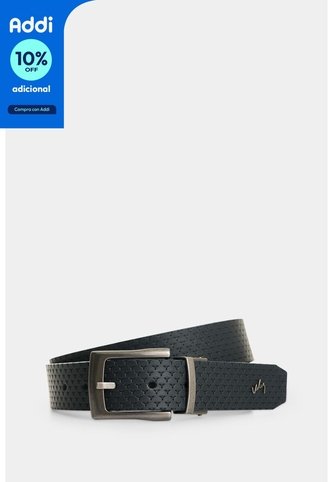 Cinturón Doble Faz De Cuero Para Hombre Gael Cinturón Doble Faz De Cuero Para Hombre Gael Azul Oscuro 34 VÉLEZ Vélez
