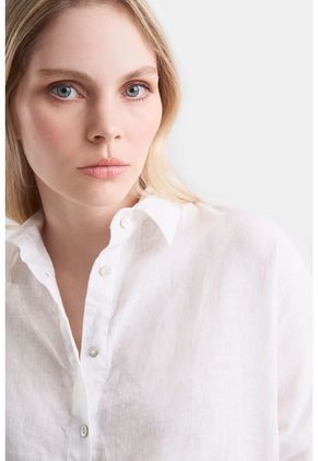 Camisa Manga Larga Peonia Para Mujer Camisa Manga Larga Peonia Para Mujer Blanco XS VÉLEZ