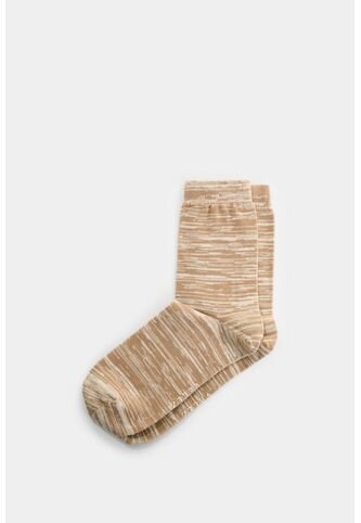 Calcetines Media Pierna Sonora Para Hombre Efecto Jaspeado Calcetines Media Pierna Sonora Para Hombre Efecto Jaspeado Arena XS VÉLEZ Vélez