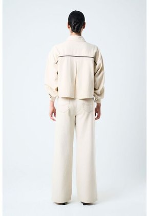 Chaqueta Ocaso Para Mujer Oversized Chaqueta Ocaso Para Mujer Oversized Crema XXL VÉLEZ