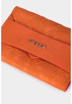 Porta Tarjetas De Cuero Porta Tarjetas De Cuero Naranja VÉLEZ