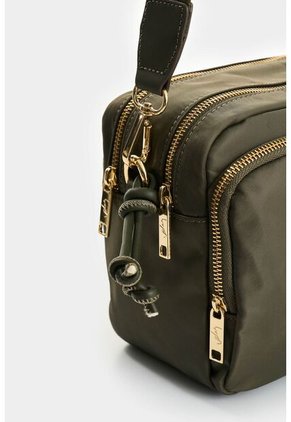 Manos Libres En Lona Y Cuero Para Mujer Square Manos Libres En Lona Y Cuero Para Mujer Square Verde Oliva VÉLEZ