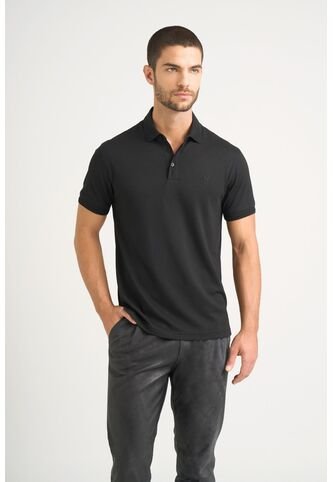 Polo Lucca Manga Corta Para Hombre Texturizada Polo Lucca Manga Corta Para Hombre Texturizada Negro XXL VÉLEZ Vélez