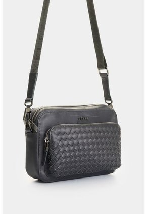 Manos Libres Kansas De Cuero Para Hombre Tejido Manos Libres Kansas De Cuero Para Hombre Tejido Gris VÉLEZ