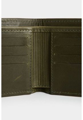 Billetera De Cuero Para Hombre Ray Billetera De Cuero Para Hombre Ray Verde Oliva VÉLEZ