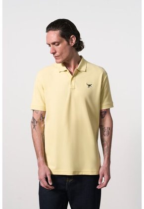 Polo Manga Corta Semi Fit Para Hombre Polo Manga Corta Semi Fit Para Hombre Amarillo XS VÉLEZ