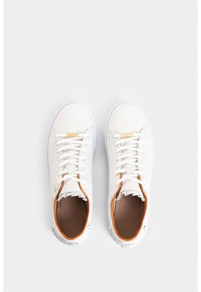 Tenis Deportivos Oda De Cuero Para Mujer Personalización Blanco Tenis Deportivos Oda De Cuero Para Mujer Personalización Blanco 37 VÉLEZ