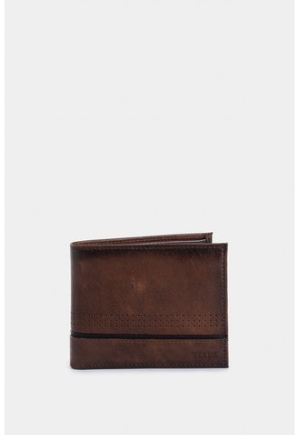 Billetera Kaleidos De Cuero Para Hombre Detalle Contraste Billetera Kaleidos De Cuero Para Hombre Detalle Contraste Miel VÉLEZ Vélez