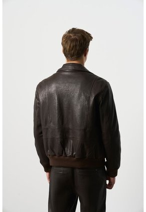 Chaqueta Aviador De Cuero Para Hombre Nila Chaqueta Aviador De Cuero Para Hombre Nila Cafe M VÉLEZ