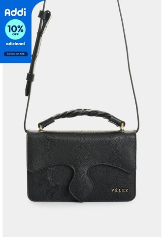 Manos Libres Mini Garniel En Cuero Para Mujer Manos Libres Mini Garniel En Cuero Para Mujer Negro VÉLEZ Vélez