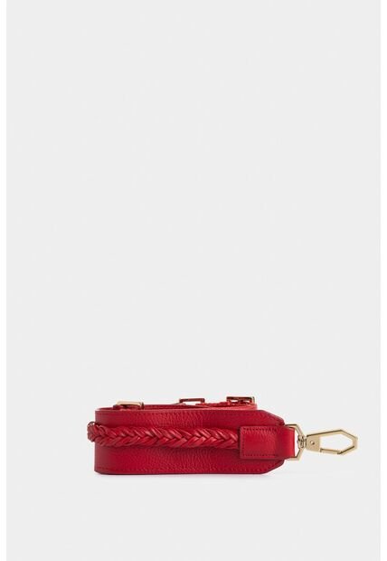 Cargadera Lirio De Cuero Para Mujer Detalle Tejido Cargadera Lirio De Cuero Para Mujer Detalle Tejido Rojo VÉLEZ