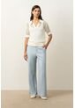 Polo Tejida Lascar Para Mujer Fit Holgado Polo Tejida Lascar Para Mujer Fit Holgado Crema XS VÉLEZ de Vélez