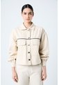 Chaqueta Ocaso Para Mujer Oversized Chaqueta Ocaso Para Mujer Oversized Crema M VÉLEZ de Vélez