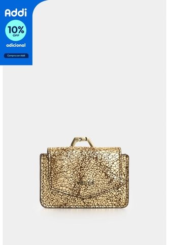 Portadocumentos De Cuero Folia Para Mujer Arabia Portadocumentos De Cuero Folia Para Mujer Arabia Dorado VÉLEZ Vélez