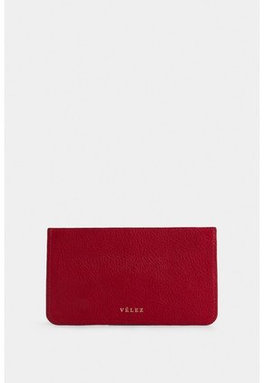 Porta Tarjetas Ava De Cuero Para Mujer Detalle Jacquard Porta Tarjetas Ava De Cuero Para Mujer Detalle Jacquard Rojo VÉLEZ