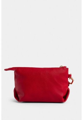 Cosmetiquera Cuzzo De Cuero Para Mujer Manija Removible Cosmetiquera Cuzzo De Cuero Para Mujer Manija Removible Rojo Vélez