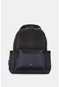 Morral San Patricio De Cuero Y Lona Para Hombre Aplique Metálico Morral San Patricio De Cuero Y Lona Para Hombre Aplique Metálico Azul Oscuro VÉLEZ de Vélez