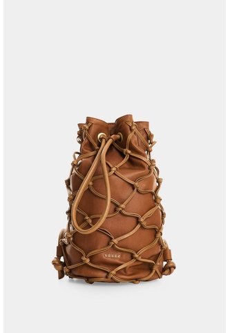 Morral En Cuero Con Tejido Sobrepuesto Para Mujer Lyra Knots Morral En Cuero Con Tejido Sobrepuesto Para Mujer Lyra Knots Miel VÉLEZ Vélez