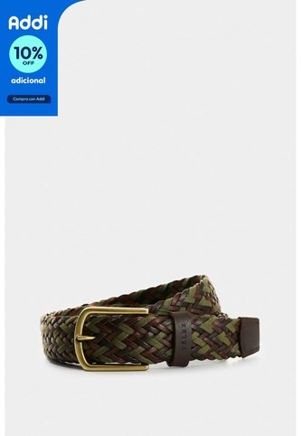 Cinturón Iskay Unifaz En Cuero Y Cordón Para Hombre Cinturón Iskay Unifaz En Cuero Y Cordón Para Hombre Verde 42 VÉLEZ Vélez