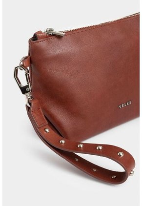 Cosmetiquera Cuzzo De Cuero Para Mujer Manija Taches Cosmetiquera Cuzzo De Cuero Para Mujer Manija Taches Vinotinto Vélez