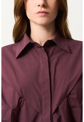 Camisa Tipo Globo Para Mujer Bila Camisa Tipo Globo Para Mujer Bila Vinotinto M VÉLEZ