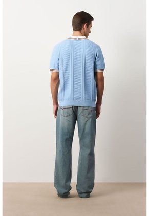 Polo Manga Corta Para Hombre Polo Manga Corta Para Hombre Azul Claro M VÉLEZ