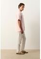 Camisa Manga Corta En Lino Para Hombre Málaga Camisa Manga Corta En Lino Para Hombre Málaga Rosado L VÉLEZ de Vélez