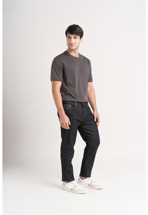 Jean Recto Encerado Para Hombre Silueta Semi Fitted Jean Recto Encerado Para Hombre Silueta Semi Fitted Azul Oscuro 30 Vélez