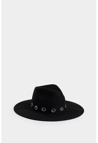 Sombrero Fedora Venecia En Lana Para Mujer Ojaletes Decorativos Sombrero Fedora Venecia En Lana Para Mujer Ojaletes Decorativos Negro S VÉLEZ Vélez