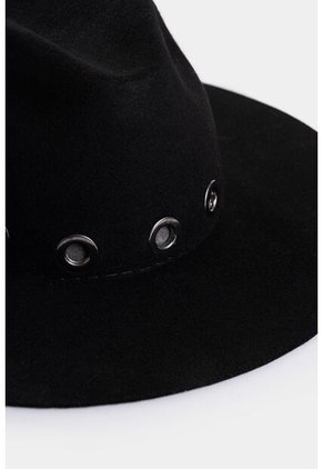 Sombrero Fedora Venecia En Lana Para Mujer Ojaletes Decorativos Sombrero Fedora Venecia En Lana Para Mujer Ojaletes Decorativos Negro S VÉLEZ