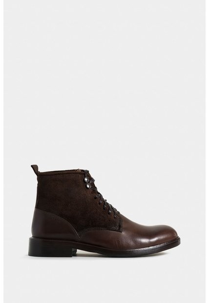 Botas Solar De Cuero Para Hombre Combinación De Texturas Botas Solar De Cuero Para Hombre Combinación De Texturas Cafe 42 VÉLEZ