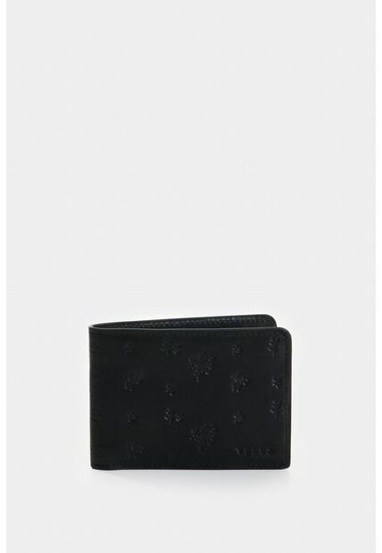 Billetera De Cuero Para Hombre Ray Billetera De Cuero Para Hombre Ray Negro VÉLEZ
