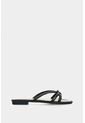 Sandalia Plana De Cuero Para Mujer Sole Sandalia Plana De Cuero Para Mujer Sole Negro 40 VÉLEZ de Vélez