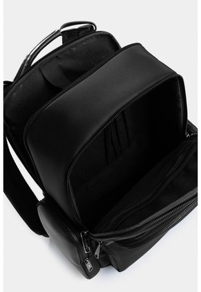 Tula Morral Caval De Lona Y Cuero Para Hombre Confort Tula Morral Caval De Lona Y Cuero Para Hombre Confort Negro VÉLEZ