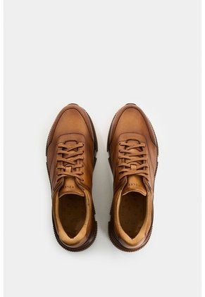 Tenis Bikal De Cuero Para Hombre Silueta Casual Tenis Bikal De Cuero Para Hombre Silueta Casual Miel 42 VÉLEZ