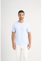 Camiseta Micropima Arizona Para Hombre Semi Ajustada Camiseta Micropima Arizona Para Hombre Semi Ajustada Azul Claro XL VÉLEZ de Vélez