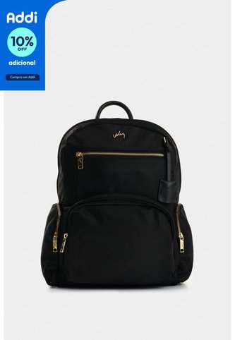 Morral Charlotte En Lona Para Mujer Casual Morral Charlotte En Lona Para Mujer Casual Negro VÉLEZ Vélez