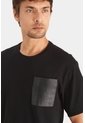 Camiseta En Algodón Para Hombre Bolsillo Cuero Camiseta En Algodón Para Hombre Bolsillo Cuero Negro XXL VÉLEZ de Vélez