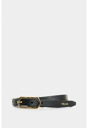 Cinturón Unifaz De Cuero Para Mujer Aura Cinturón Unifaz De Cuero Para Mujer Aura Negro L VÉLEZ