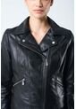 Chaqueta Silueta Tipo Biker De Cuero Para Mujer Cremalleras Chaqueta Silueta Tipo Biker De Cuero Para Mujer Cremalleras Negro M VÉLEZ de Vélez