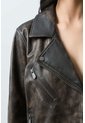 Chaqueta Biker De Cuero Para Mujer Efos Chaqueta Biker De Cuero Para Mujer Efos Cafe S VÉLEZ de Vélez