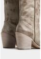 Bota Caña Alta Orquídea De Cuero Para Mujer Acabado Rústico Bota Caña Alta Orquídea De Cuero Para Mujer Acabado Rústico Arena 41 Vélez de Vélez