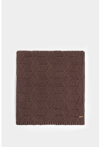 Bufanda Hexágonos En Tejido De Punto Para Hombre Monocolor Bufanda Hexágonos En Tejido De Punto Para Hombre Monocolor Cafe XS VÉLEZ Vélez