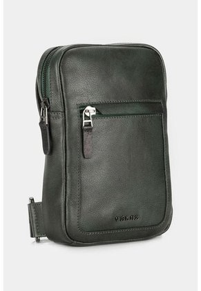 Manos Libres Mikeno De Cuero Para Hombre Efecto Abatanado Artesanal Manos Libres Mikeno De Cuero Para Hombre Efecto Abatanado Artesanal Verde Vélez