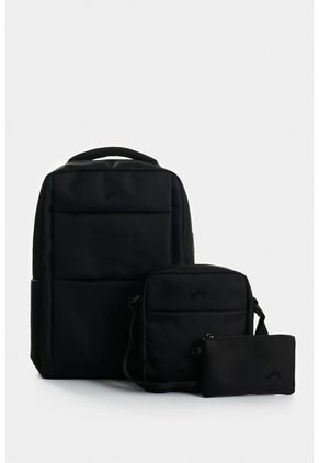 Morral Leo En Lona Y Cuero Para Hombre Multifuncional Morral Leo En Lona Y Cuero Para Hombre Multifuncional Negro VÉLEZ