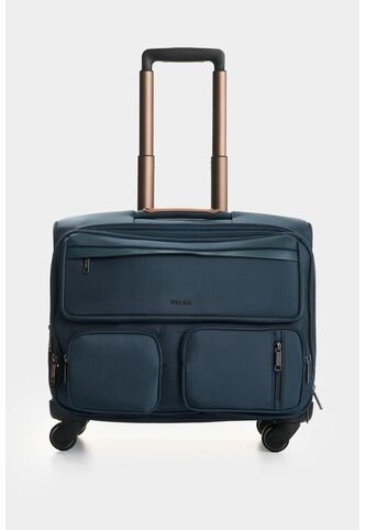 Maleta De Viaje En Lona Y Cuero Galaxy 16 Pulg Maleta De Viaje En Lona Y Cuero Galaxy 16 Pulg Azul Oscuro VÉLEZ Vélez