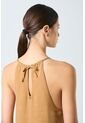 Vestido Galera Para Mujer Cuello Halter Vestido Galera Para Mujer Cuello Halter Cafe Claro 12 VÉLEZ de Vélez