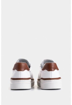 Tenis Whited De Cuero Para Hombre Detalle Contraste Tenis Whited De Cuero Para Hombre Detalle Contraste Blanco 42 VÉLEZ