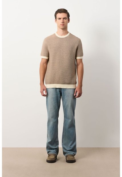 Camiseta Tejida Para Hombre Lascar Camiseta Tejida Para Hombre Lascar Miel XS VÉLEZ