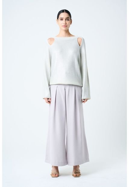 Pantalón Palazzo Caltha Para Mujer Fit Holgado Pantalón Palazzo Caltha Para Mujer Fit Holgado Gris 10 Vélez